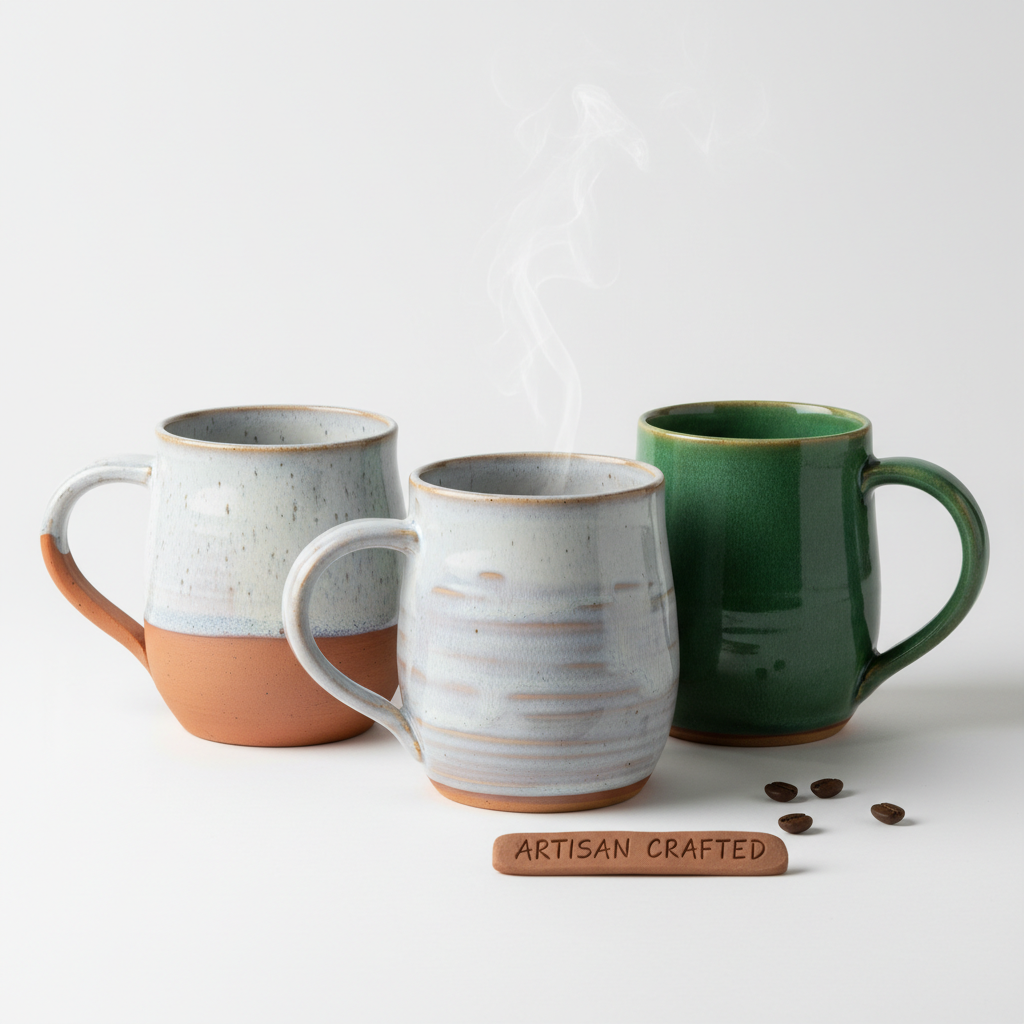 A burlap sack filled with green coffee beans, with a coffee cherry branch beside it.